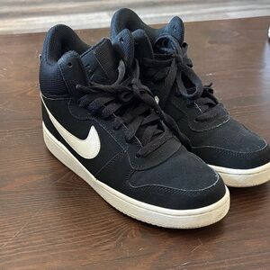 Nike Black and White High Top Sneakers